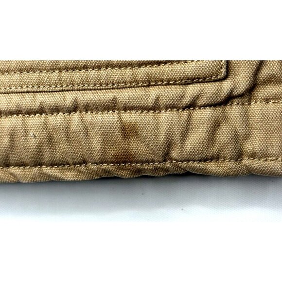 CABELA'S Mens Vest Sherpa Lined Outdoor Gear Gorpcore Full Zip Canvas Jacket L - Picture 16 of 16